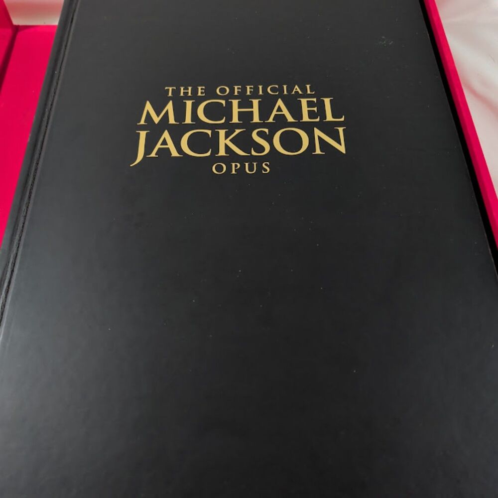 Official Michael Jackson Opus 2009 Giant Book Red Clamshell Case White Glove